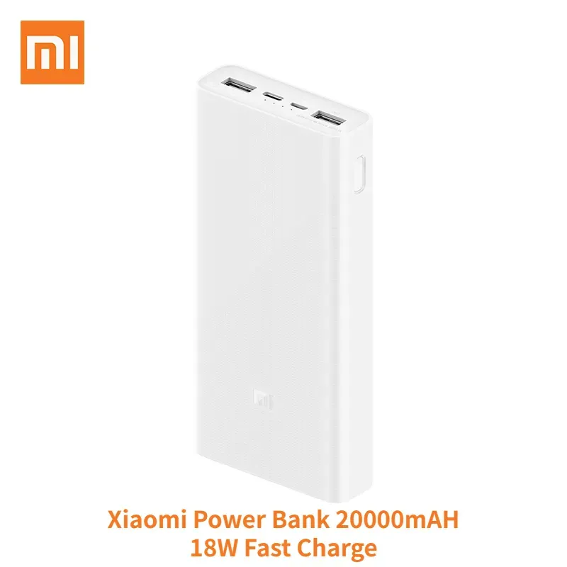 Xiaomi PowerBank 3 PLM18ZM 20000mAh 18W Two-Way Quick Charge Type-C Micro Input Power Bank