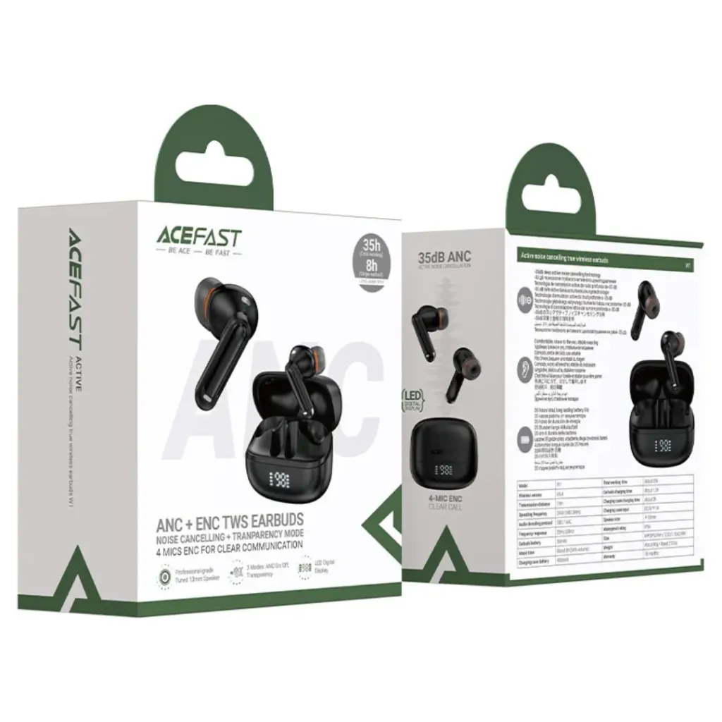 ACEFAST W1 ANC TWS earbuds.