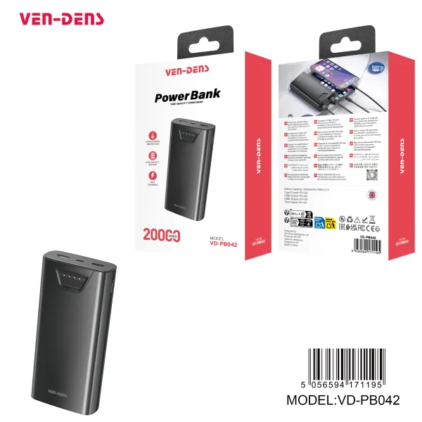 Ven Dens (VD PB042) 20000mAh Power Bank