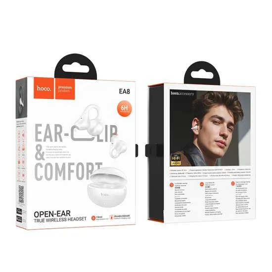 HOCO EA8 Wireless Headphones with Charging Case (BT v5.4) - White