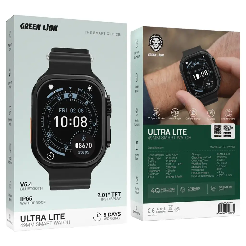 Green Lion Ultra Lite 49mm Smart Watch