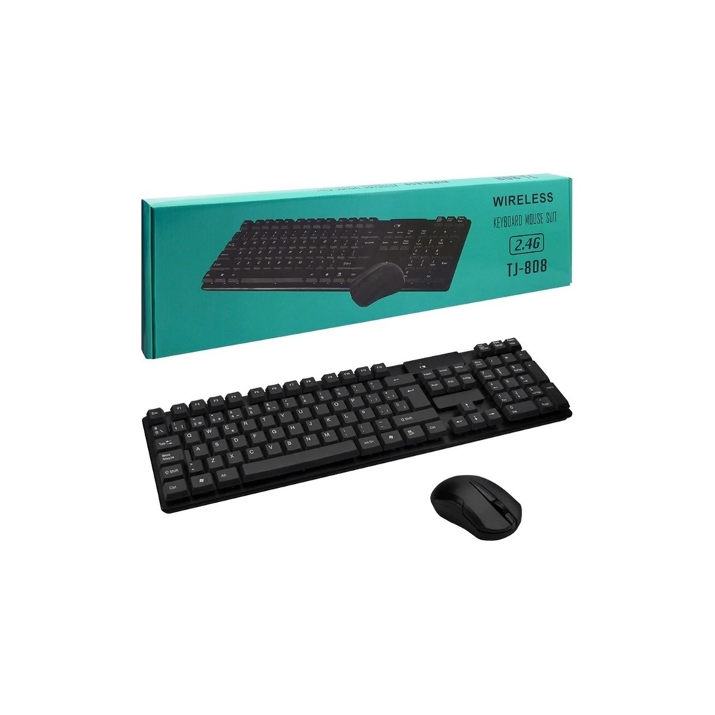 Combo Wireless Keyboard And Mouse TJ808 2.4G