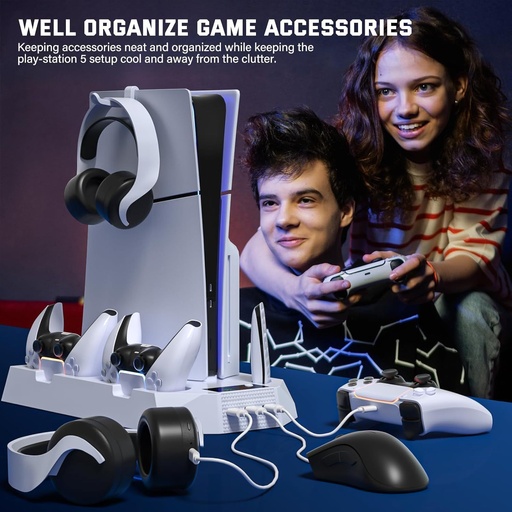 Multi-Functional Cooling Stand For Ps5 / Ps5 Slim