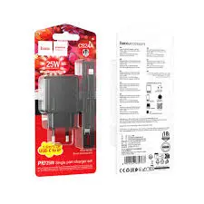 Hoco CS24A 25W Wall Charger Set With Type C To Type C Cable